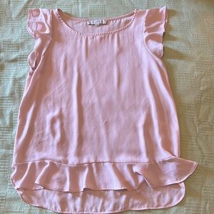 Loft Small Career Blouse Dusty Pink.